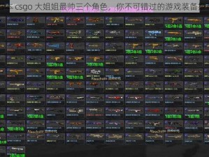 日本 csgo 大姐姐最帅三个角色，你不可错过的游戏装备推荐