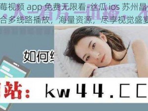 草莓视频 app 免费无限看-丝瓜 ios 苏州晶体，聚合多线路播放，海量资源，尽享视觉盛宴