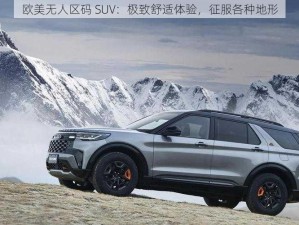 欧美无人区码 SUV：极致舒适体验，征服各种地形