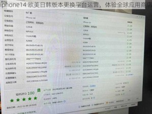 iphone14 欧美日韩版本更换平台运营，体验全球应用商店