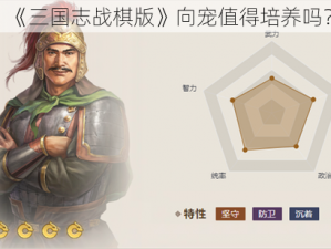 《三国志战棋版》向宠值得培养吗？