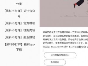 黑料网独家爆料破解版——一款提供最新娱乐资讯的应用程序