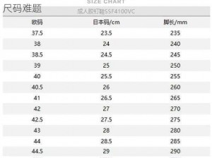 欧洲尺码日本尺码专线 22348，一站式解决您的尺码难题