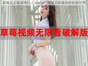 草莓丝瓜榴莲绿巨人 WWW：享受无限精彩的视频世界