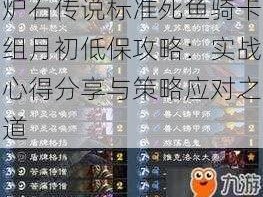 炉石传说标准死鱼骑卡组月初低保攻略：实战心得分享与策略应对之道