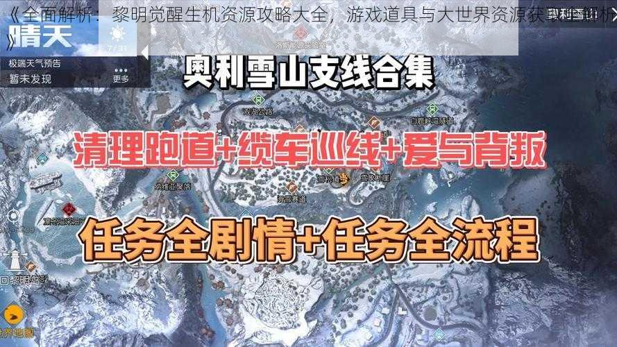 《全面解析：黎明觉醒生机资源攻略大全，游戏道具与大世界资源获取全解析》