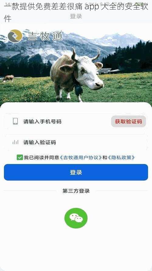 一款提供免费差差很痛 app 大全的安全软件