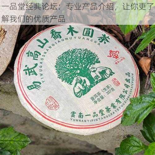 一品堂经典论坛：专业产品介绍，让你更了解我们的优质产品