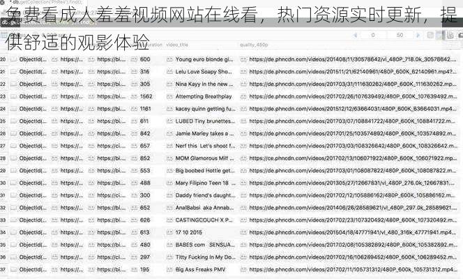 免费看成人羞羞视频网站在线看，热门资源实时更新，提供舒适的观影体验