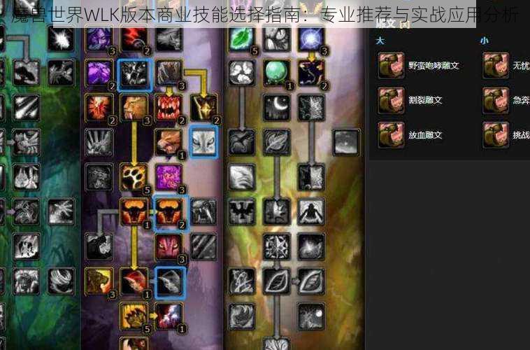 魔兽世界WLK版本商业技能选择指南：专业推荐与实战应用分析