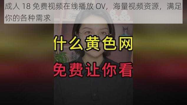 成人 18 免费视频在线播放 OV，海量视频资源，满足你的各种需求