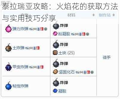 泰拉瑞亚攻略：火焰花的获取方法与实用技巧分享