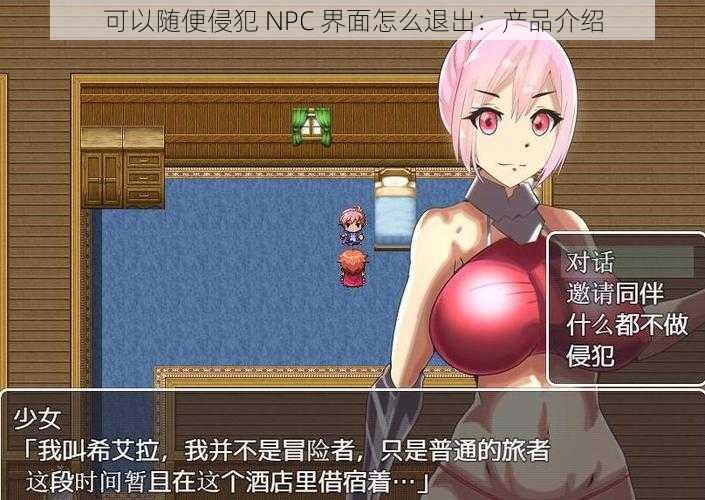 可以随便侵犯 NPC 界面怎么退出：产品介绍