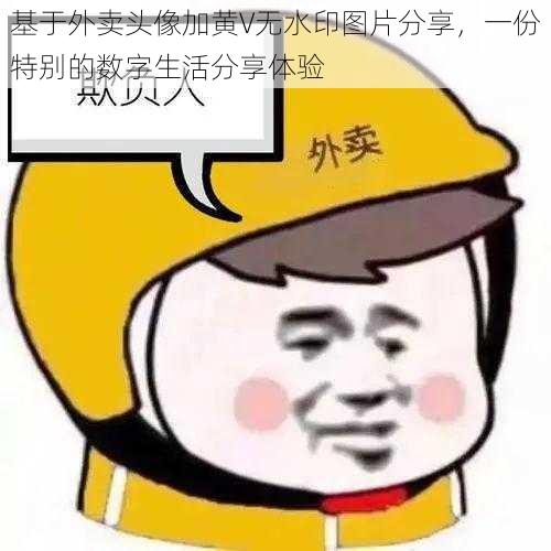 基于外卖头像加黄V无水印图片分享，一份特别的数字生活分享体验