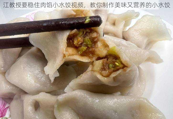 江教授要稳住肉馅小水饺视频，教你制作美味又营养的小水饺