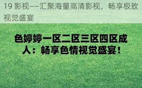 19 影视——汇聚海量高清影视，畅享极致视觉盛宴