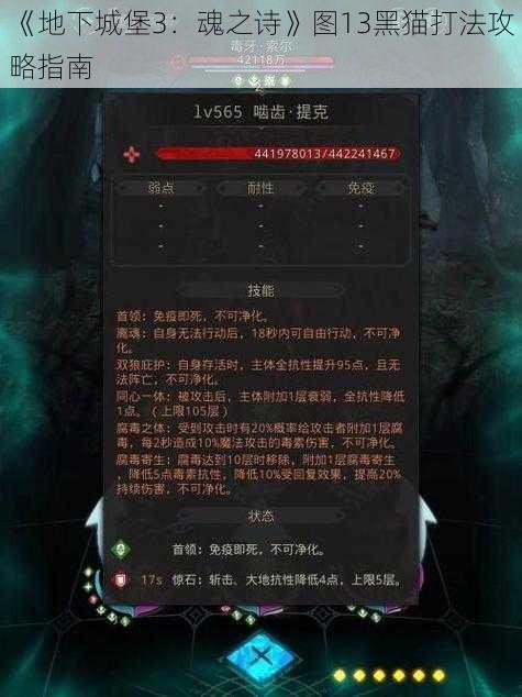 《地下城堡3：魂之诗》图13黑猫打法攻略指南