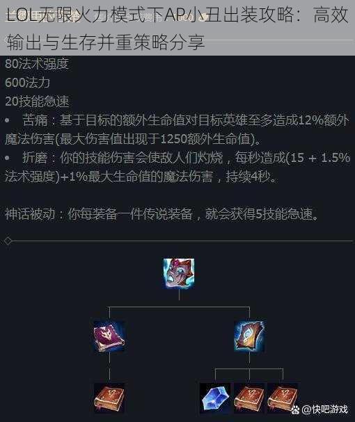 LOL无限火力模式下AP小丑出装攻略：高效输出与生存并重策略分享