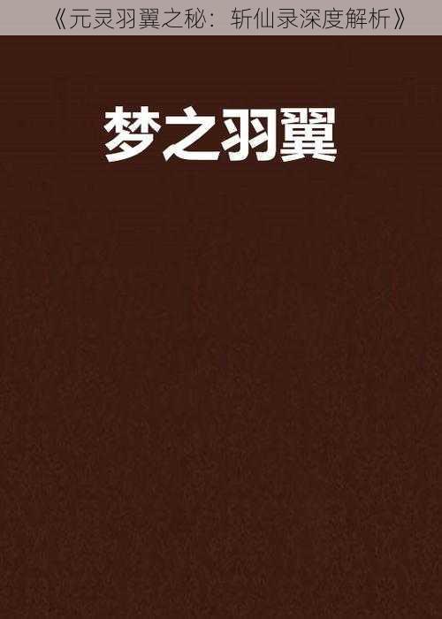 《元灵羽翼之秘：斩仙录深度解析》