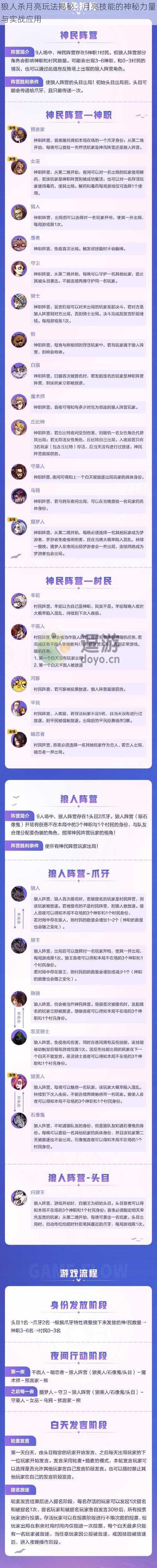 狼人杀月亮玩法揭秘：月亮技能的神秘力量与实战应用