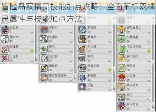 冒险岛双精灵技能加点攻略：全面解析双精灵属性与技能加点方法
