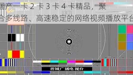 国产一卡 2 卡 3 卡 4 卡精品，聚合多线路、高速稳定的网络视频播放平台