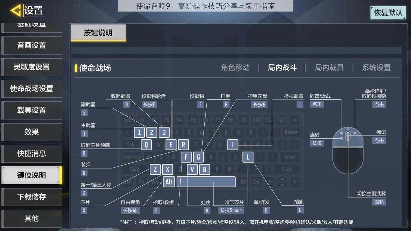 使命召唤9：高阶操作技巧分享与实用指南