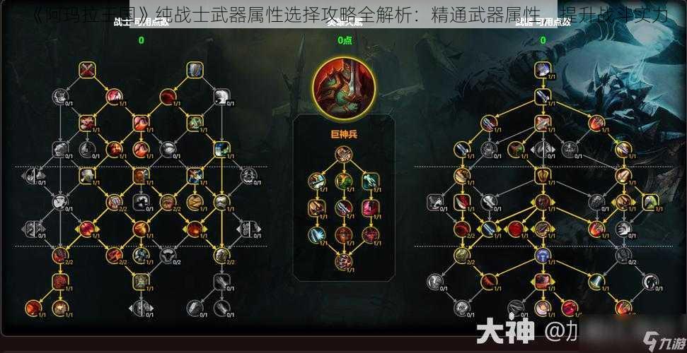 《阿玛拉王国》纯战士武器属性选择攻略全解析：精通武器属性，提升战斗实力