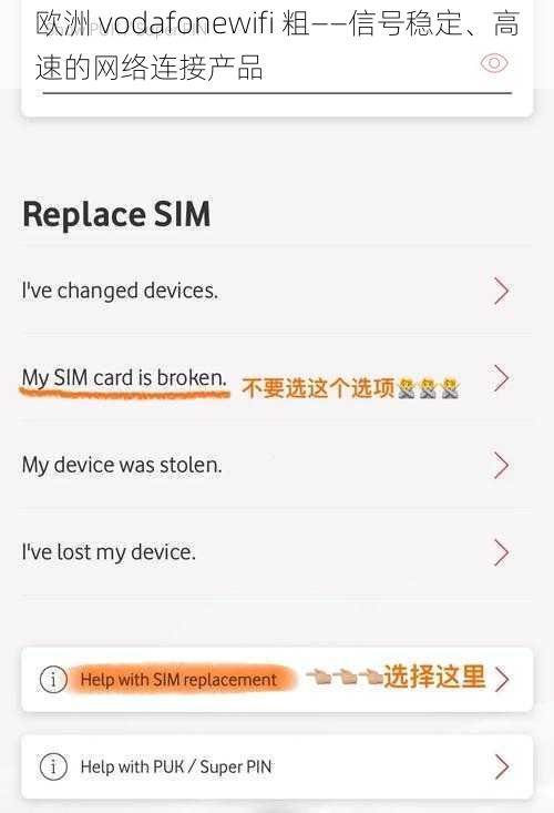 欧洲 vodafonewifi 粗——信号稳定、高速的网络连接产品