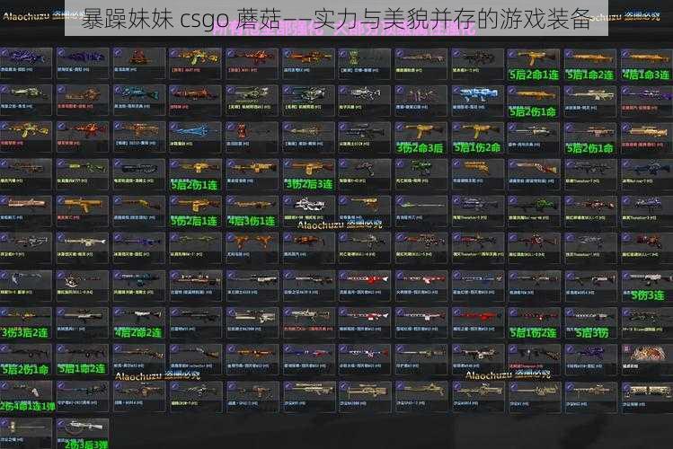 暴躁妹妹 csgo 蘑菇——实力与美貌并存的游戏装备