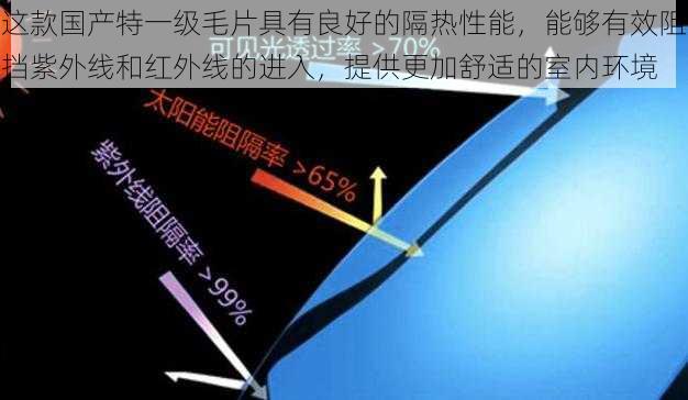 这款国产特一级毛片具有良好的隔热性能，能够有效阻挡紫外线和红外线的进入，提供更加舒适的室内环境