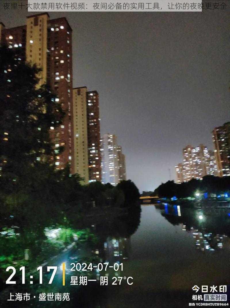 夜里十大款禁用软件视频：夜间必备的实用工具，让你的夜晚更安全