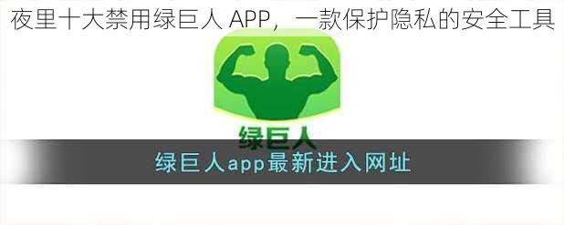 夜里十大禁用绿巨人 APP，一款保护隐私的安全工具