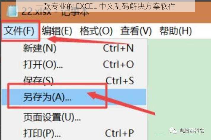 一款专业的 EXCEL 中文乱码解决方案软件