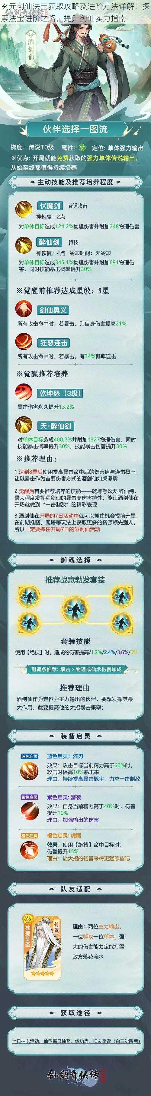 玄元剑仙法宝获取攻略及进阶方法详解：探索法宝进阶之路，提升剑仙实力指南