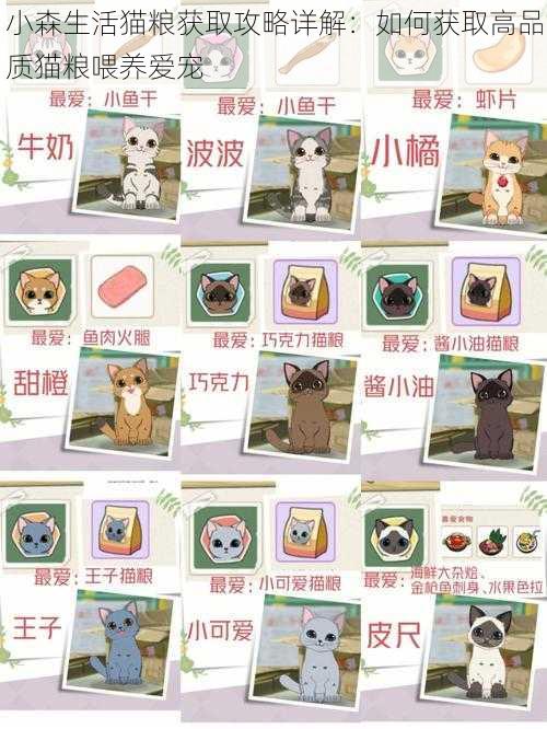 小森生活猫粮获取攻略详解：如何获取高品质猫粮喂养爱宠