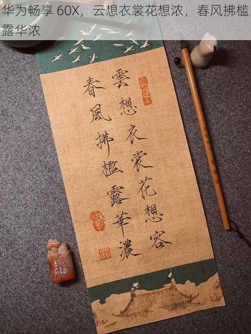 华为畅享 60X，云想衣裳花想浓，春风拂槛露华浓