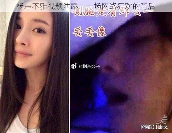 杨幂不雅视频泄露：一场网络狂欢的背后