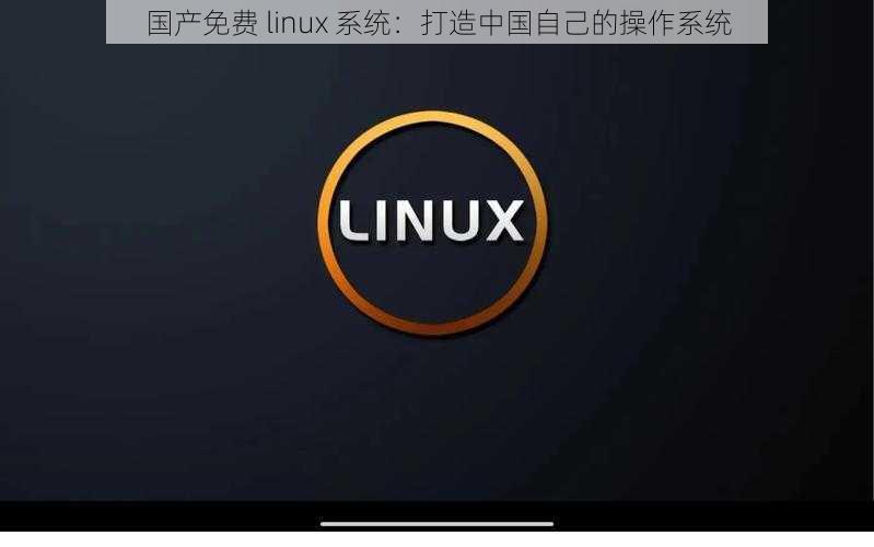 国产免费 linux 系统：打造中国自己的操作系统