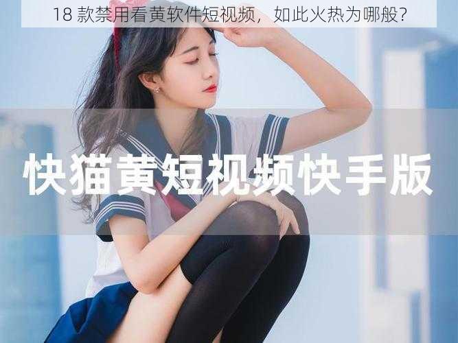 18 款禁用看黄软件短视频，如此火热为哪般？