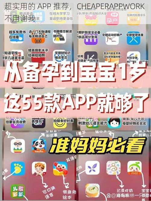 超实用的 APP 推荐，CHEAPERAPPWORK 不用谢我